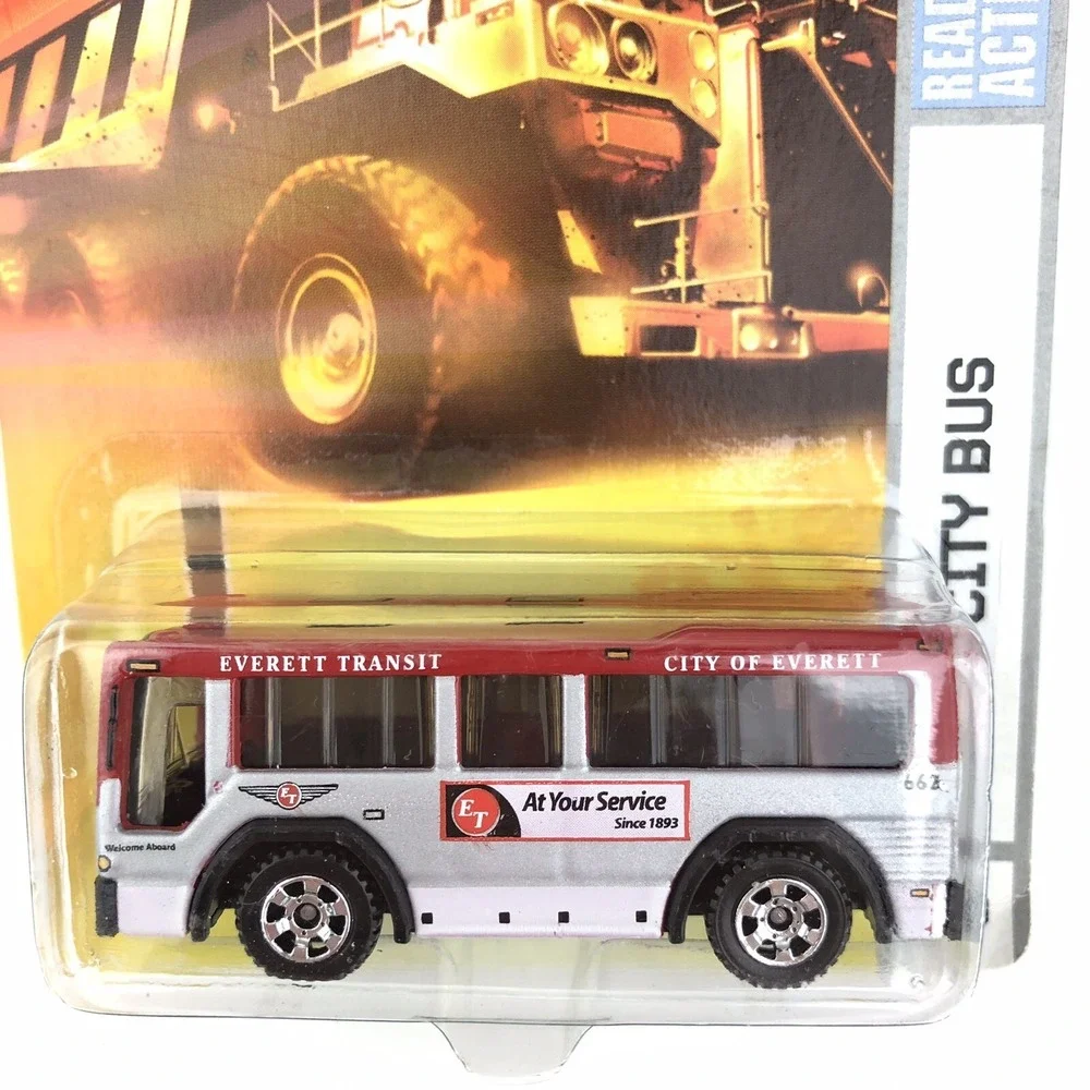 Matchbox Ready For Action‎ Everett Transit City Bus City Action Die Cast 3